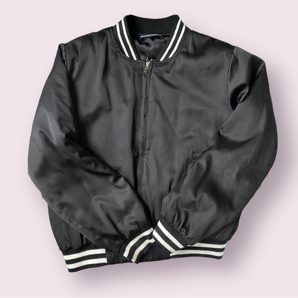 Brandy Melville Embroidered Bomber Jacket